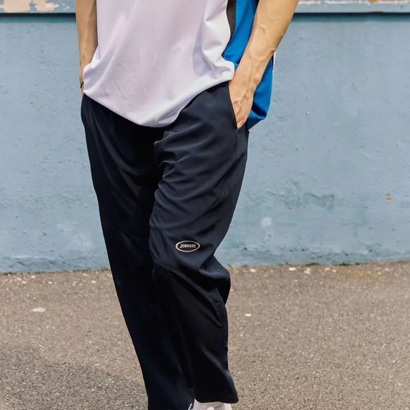 LUSHISI Casual Pants Unisex Navy Blue-2