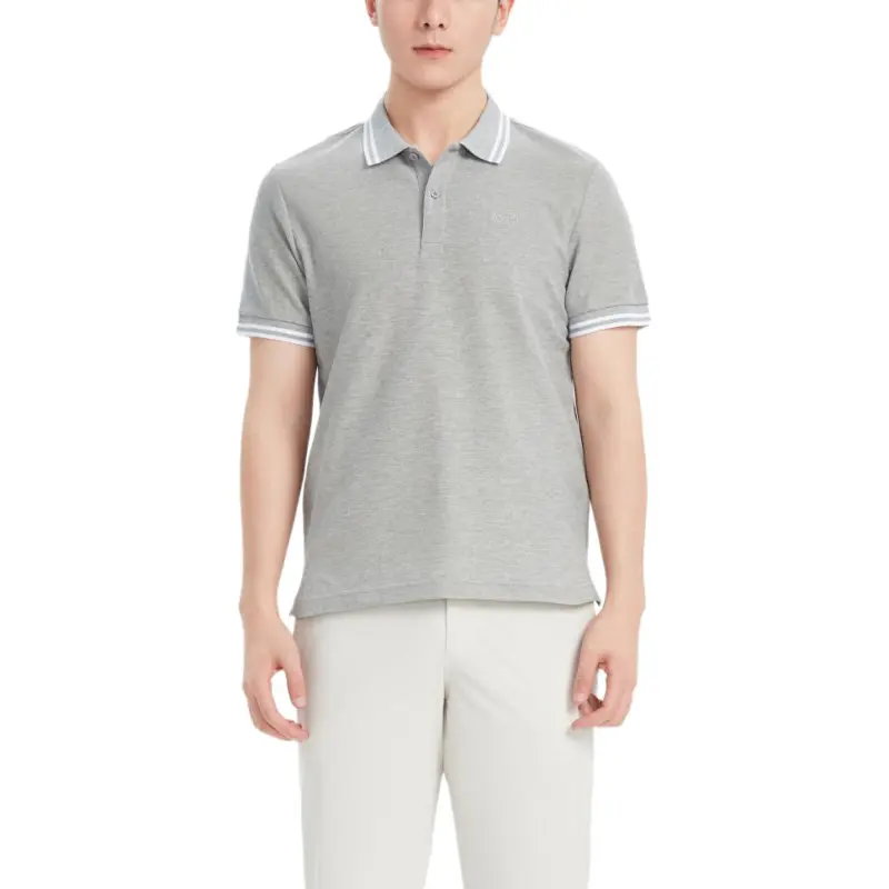 AIGLE Polo Shirt Men's Heather Gray-1