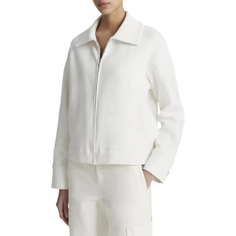 VINCE Collared Cotton-blend Jacket-4