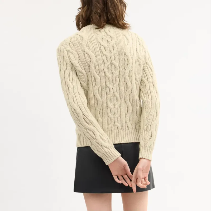 COACH FW24 Sweater Women's Cream-2