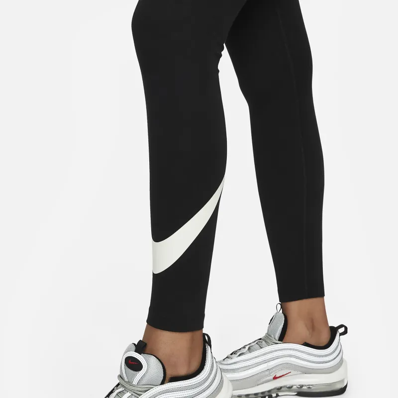 Nike Women's Classics Essential Swoosh Leggings Black-3