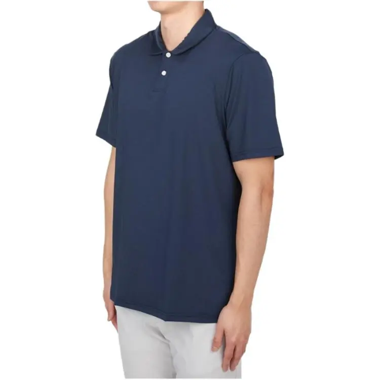 Malbon Golf Polo Shirt Men's Marine Blue-3