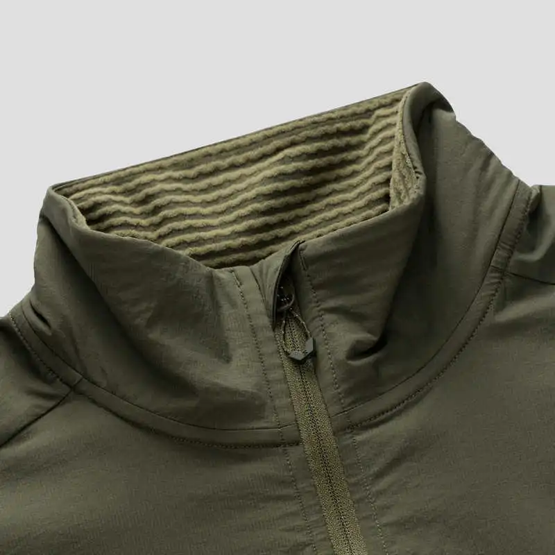SALOMON Velvet feel Coat Men's Leaf Green-5