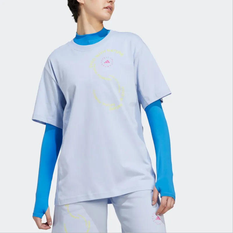 Adidas x Stella McCartney T Shirt Unisex Light Blue-3