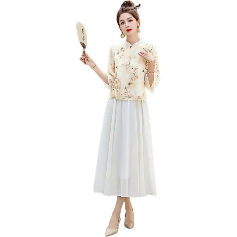 Fele.d Two Piece Skirt Sets Women's-2