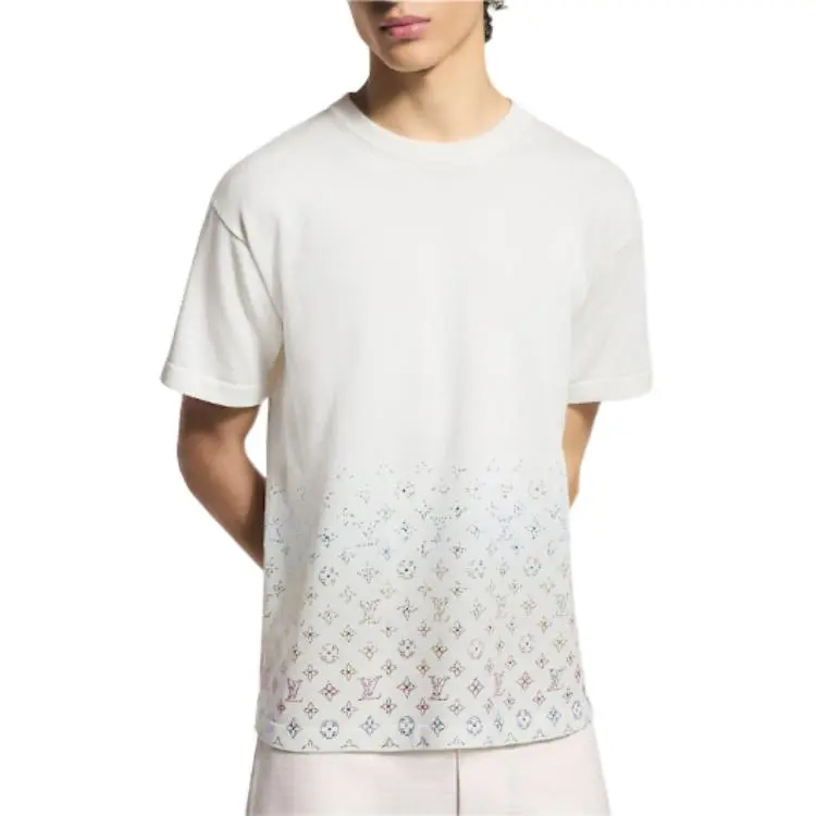 LOUIS VUITTON 1AGTLE Monogram Gradient Embellished Short Sleeved Crewneck-2