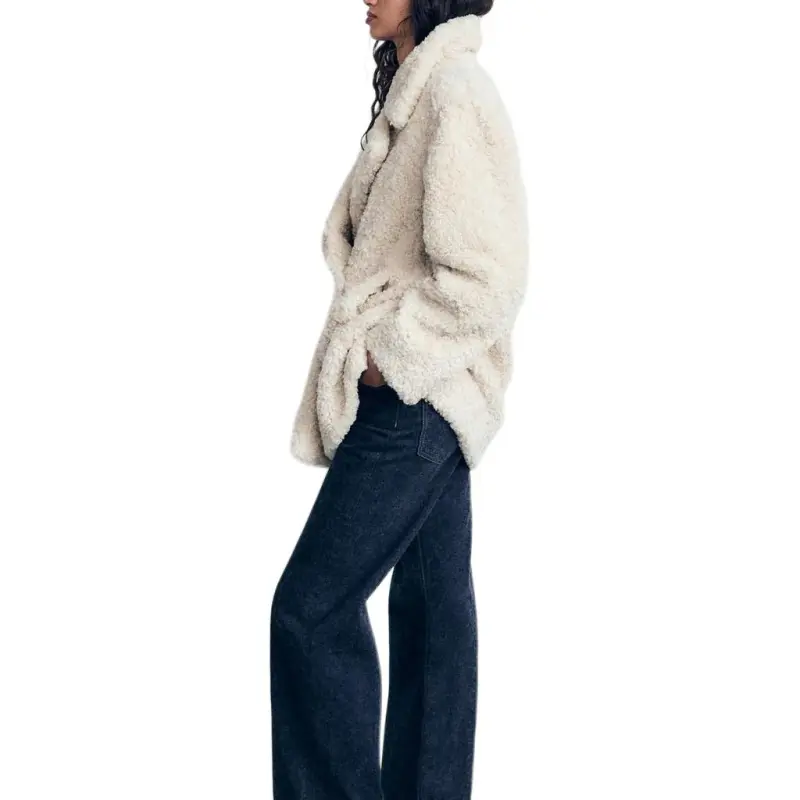 ZARA Trf Coats Women's Frosted White-3
