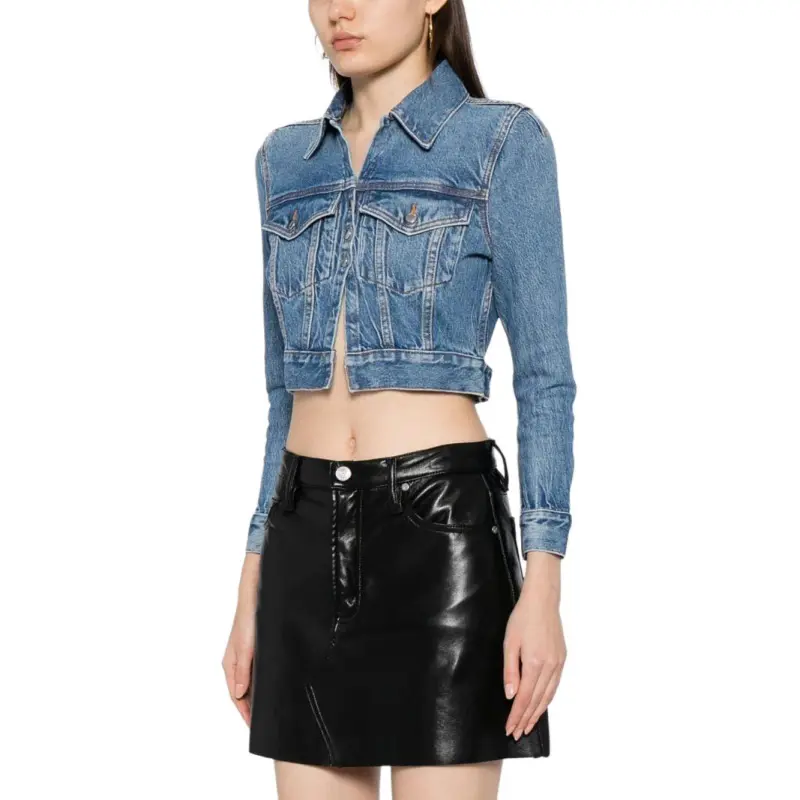 Alexander Wang Shrunken Denim Jacket-3