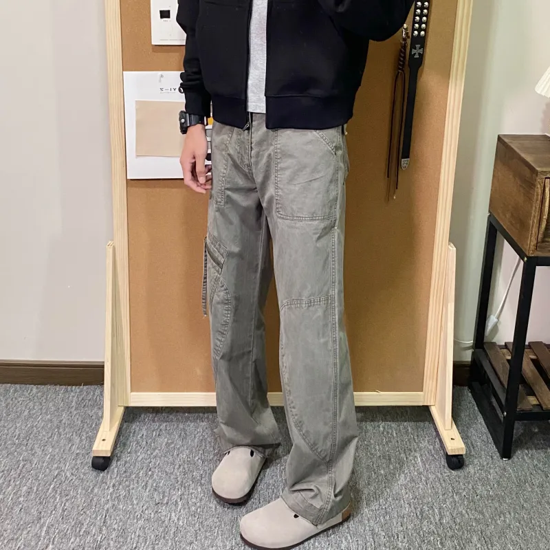 HLPT Cargo Pants Unisex Gray-3