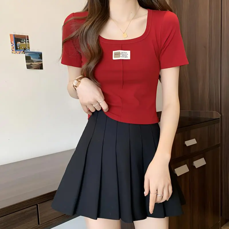 RTNH Summer T Shirt Women's Red-3