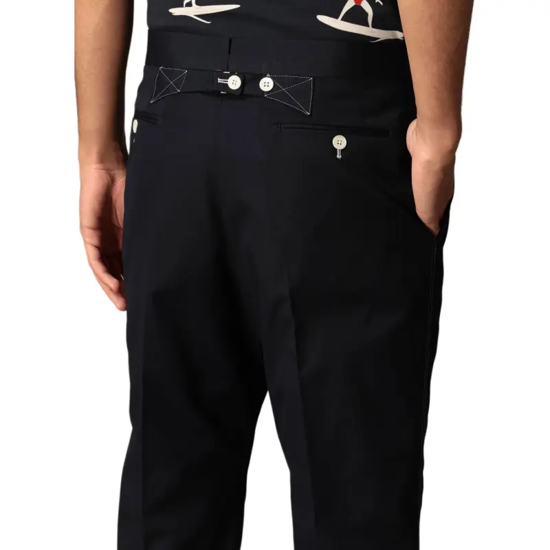 THOM BROWNE Tailored Cropped Trousers-4