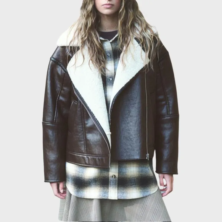 H&M Jackets Coats Women's Dark Brown-2