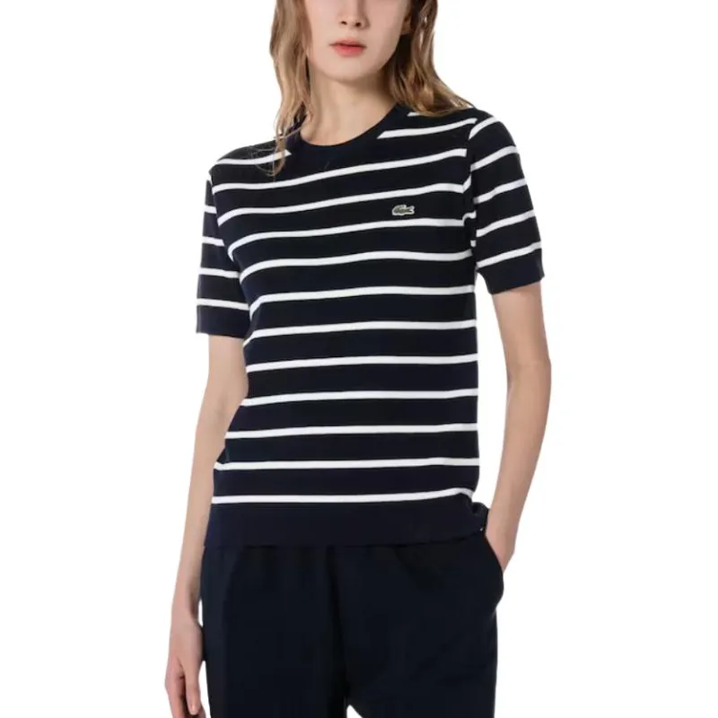 LACOSTE T Shirts Women's Black-1