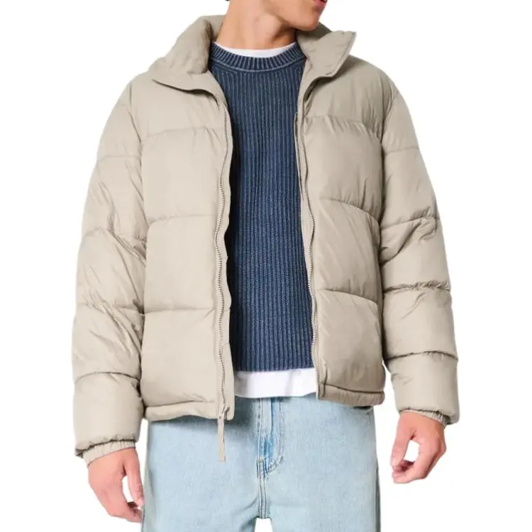 Hollister Puffer Jacket Men's Moon Gray-2