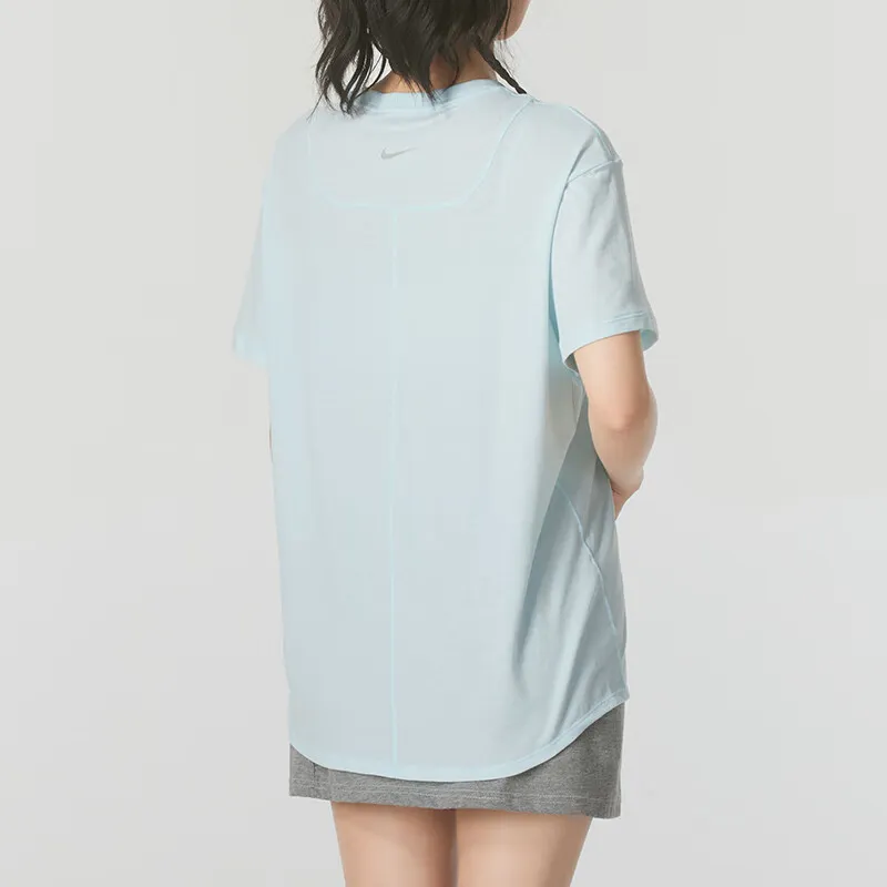 Nike Drop Shoulder Sleeve T Shirt Women's Glacier Blue-1