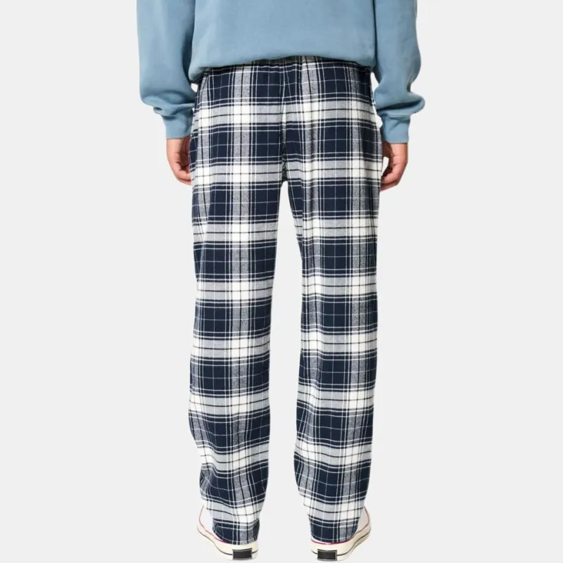 Hollister Pajama Pants Men's Navy Plaid-2