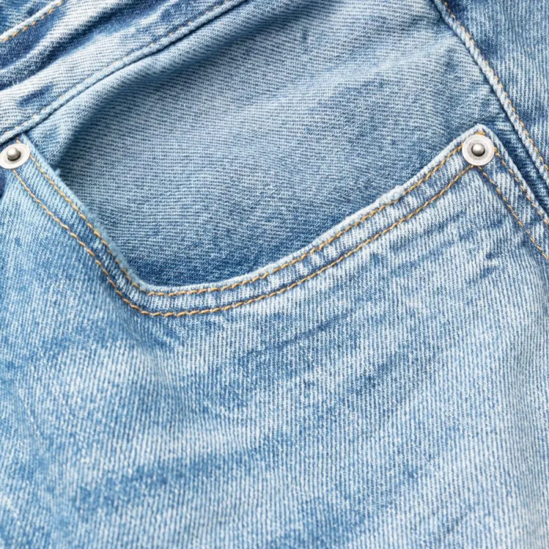 SAINT LAURENT Button Detailed Straight Leg Jeans-5