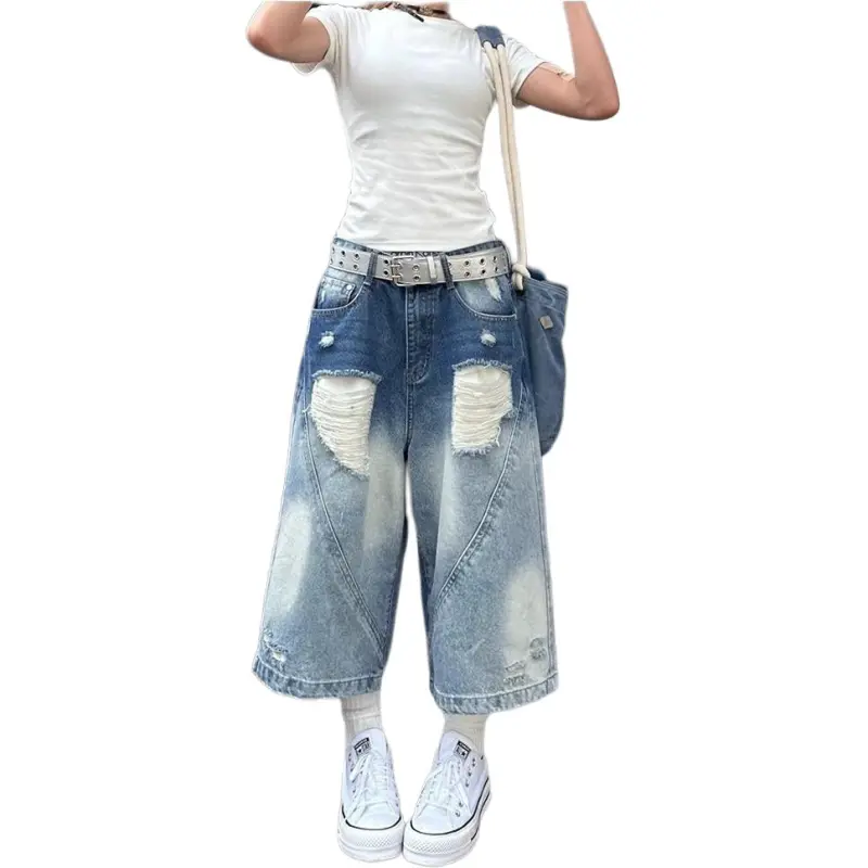 Concubine Zhu Denim Shorts Unisex-1