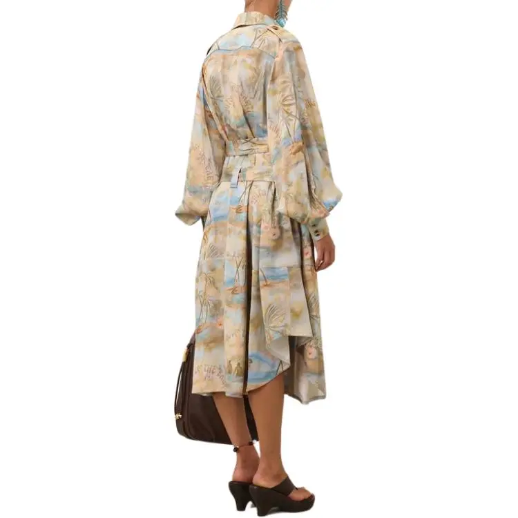 Zimmermann SS25 Long-Sleeved Dresses Women's Blue-2