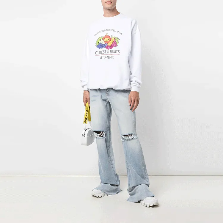 Vetements Wide Leg Destroyed Cut Up Denim-1