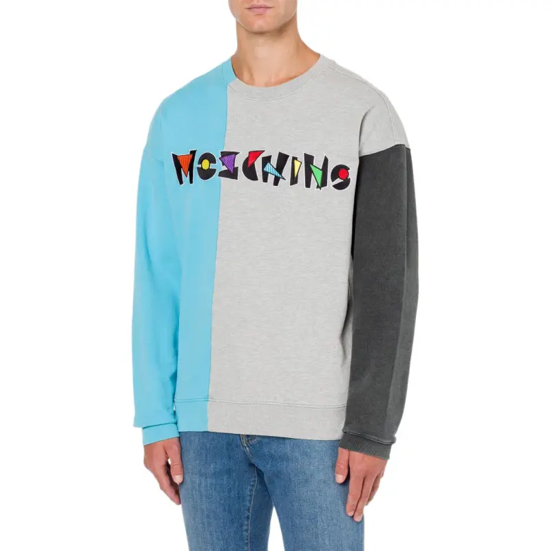 MOSCHINO Sweatshirts Men Gray-2