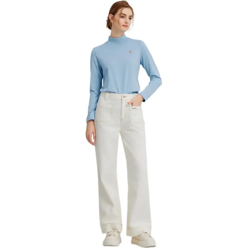 Hush Puppies T Shirt Women's Dusty Blue-2
