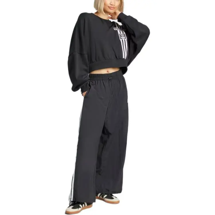Adidas Women's Adibreak Cropped Sweatshirt Black-1