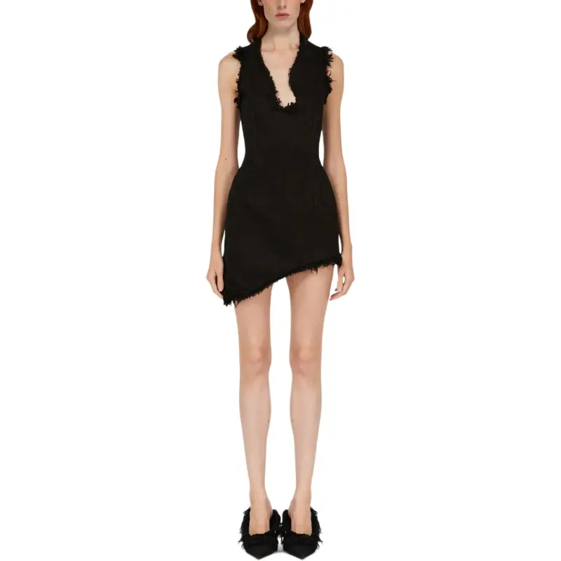 Ferragamo Frayed brim Mini Dress-1