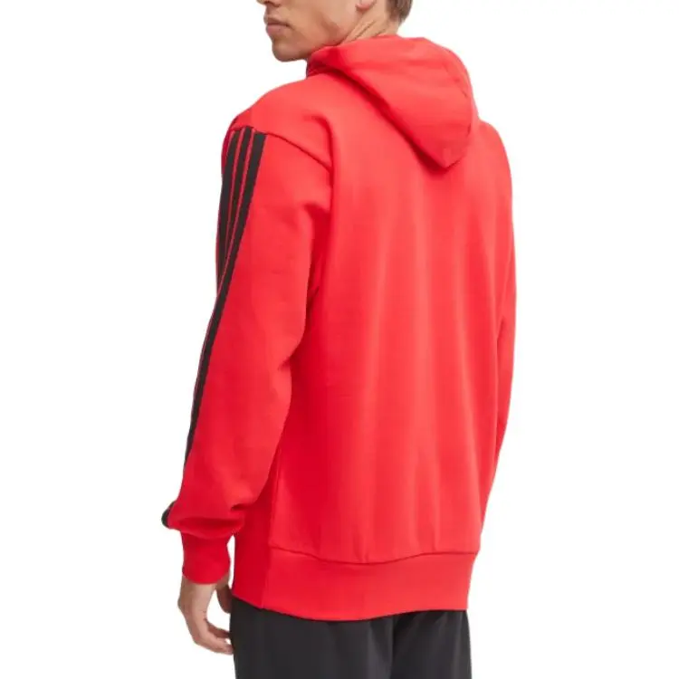 Adidas Free Shipping With AdiClub Essentials 3 Stripes Fleece Hoodie-1