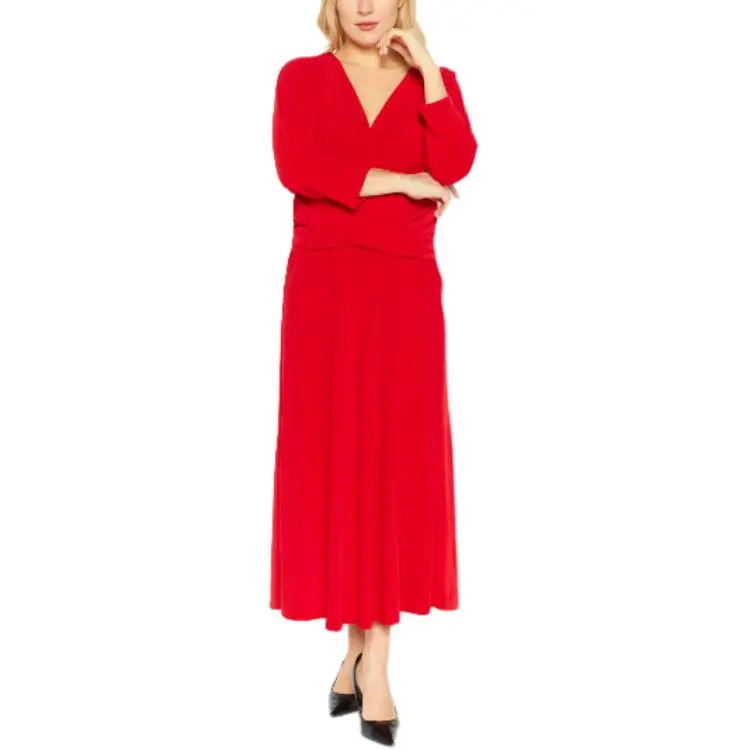 LAUREN RALPH LAUREN Long-Sleeved Dresses Women's Red-1