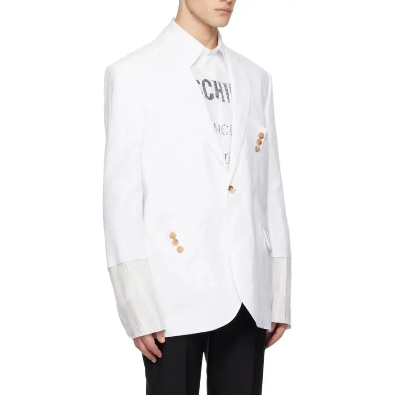 MOSCHINO Business Suit Men's White-2