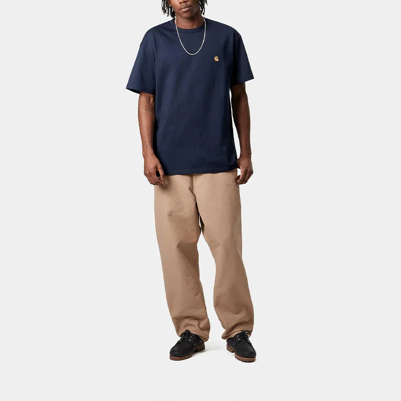 Carhartt WIP Chase S/S Chase T Shirt T Shirt Men's Blue-3