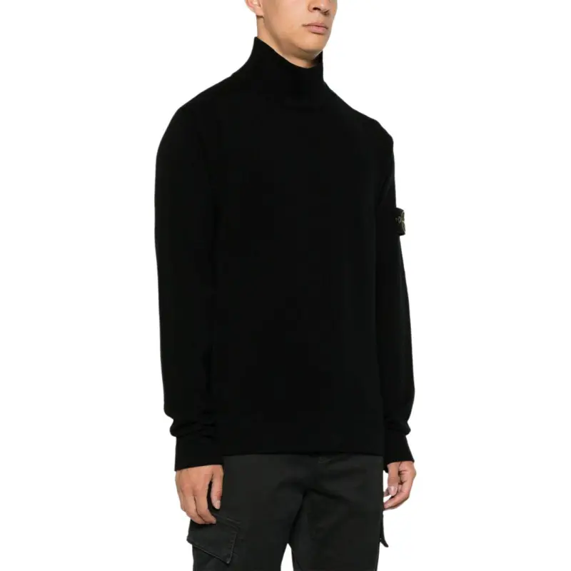 STONE ISLAND Compass Patch High Neck Jumper-4