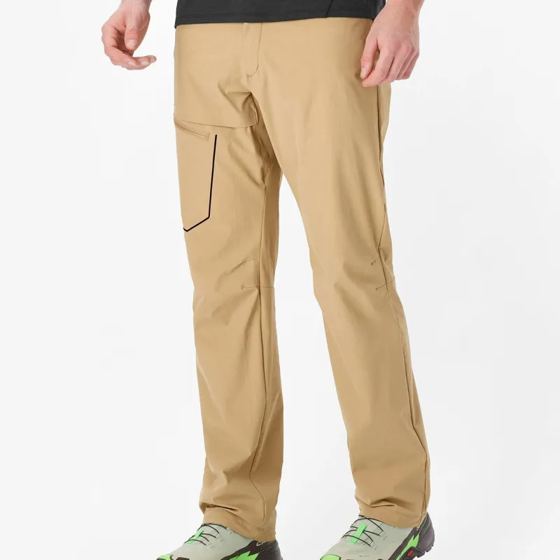 SALOMON Wayfarer Windbreaker Pants Men's Khaki-2