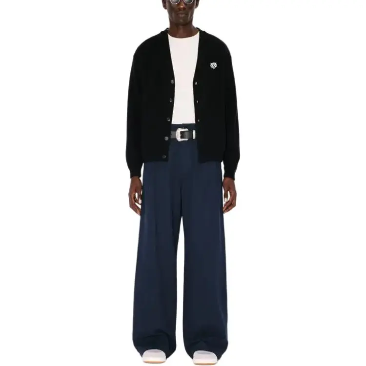 KENZO Happy Tiger Patch Knit Cardigan-2