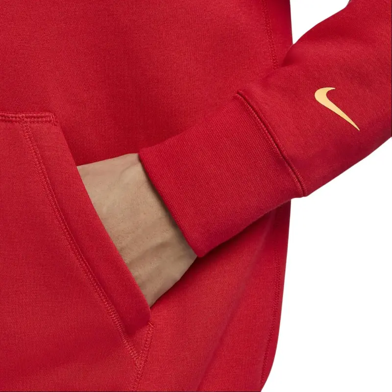 Nike Club Ja Sweatshirt Men's University Red/Celestial Gold-4