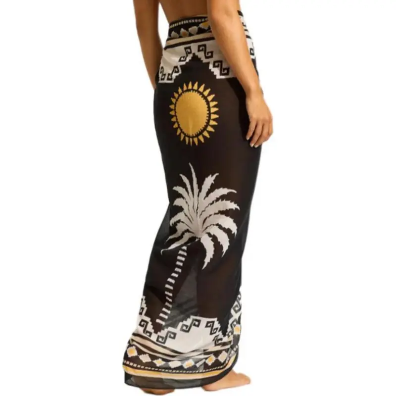 SEAFOLLY Wrap Skirt Women's Black-1