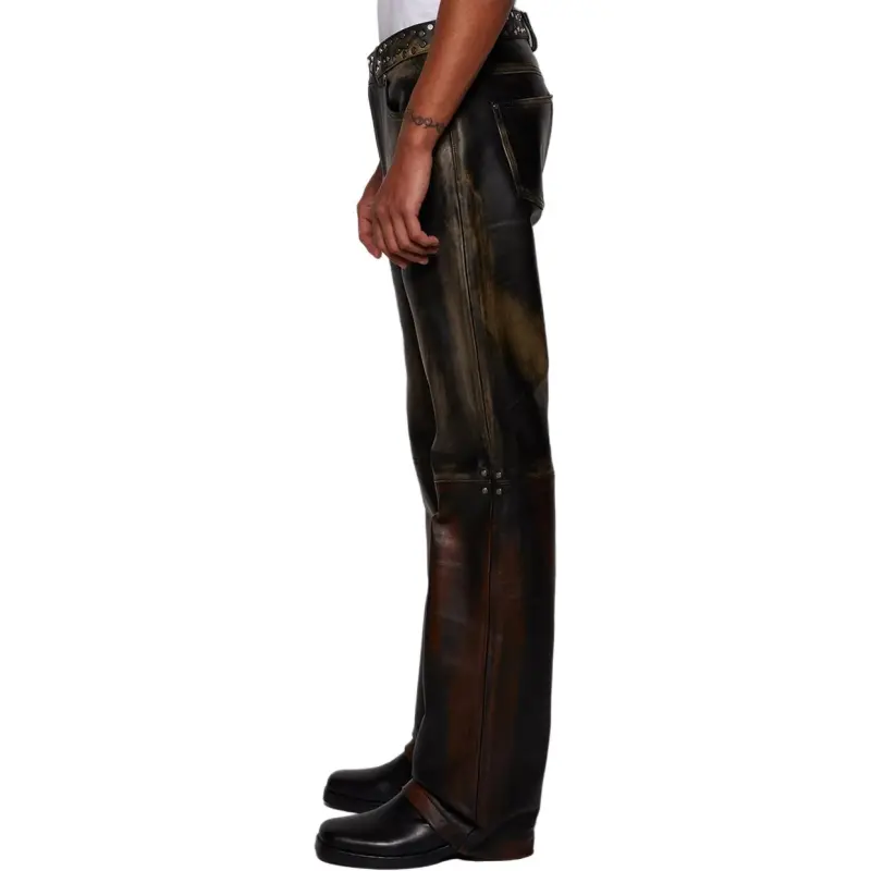 Who Decides War Studded Leather Trousers-3
