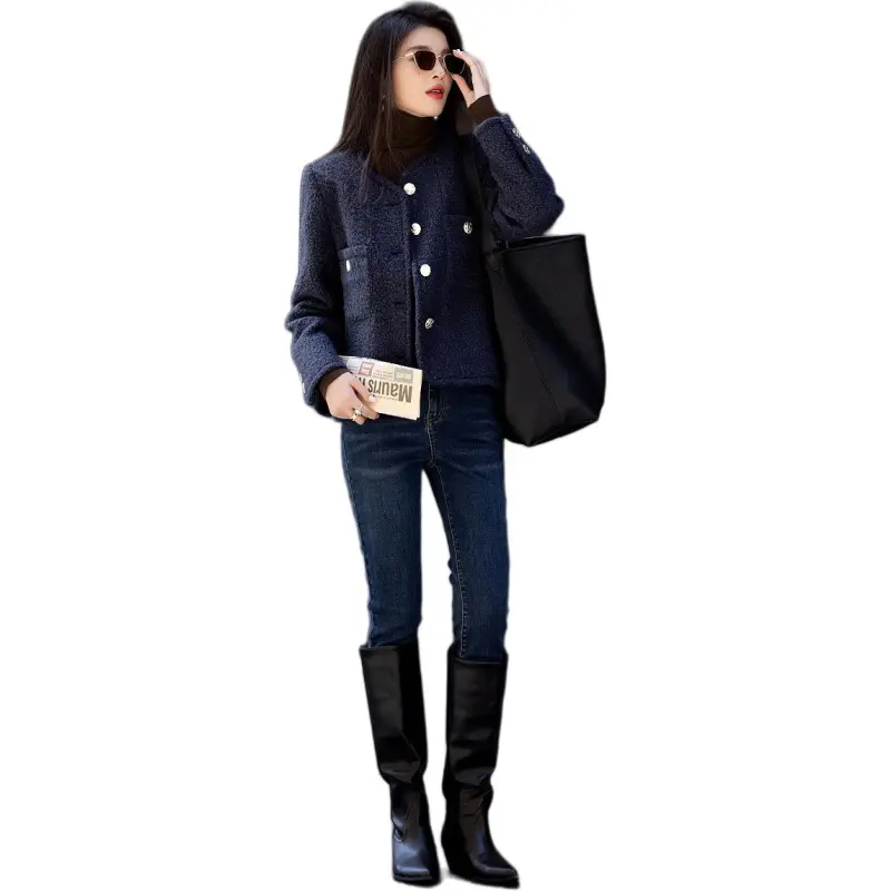 【dme】 Jackets Coats Women's Navy Blue-2