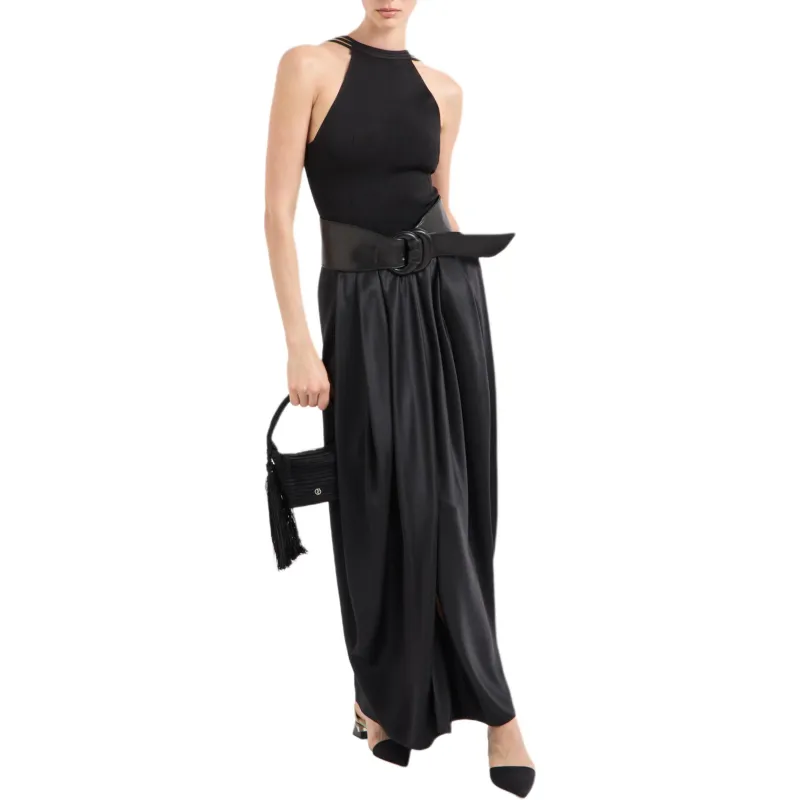 GIORGIO ARMANI Midi Skirt In Double sided Silk Satin-1