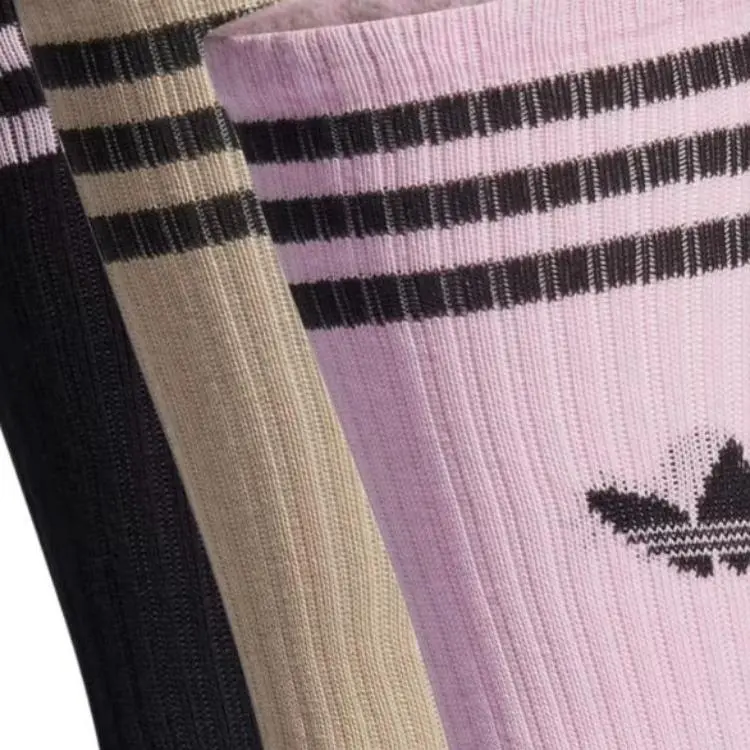Adidas Originals Soild Crew Ankle Socks Unisex 3 Pack-1