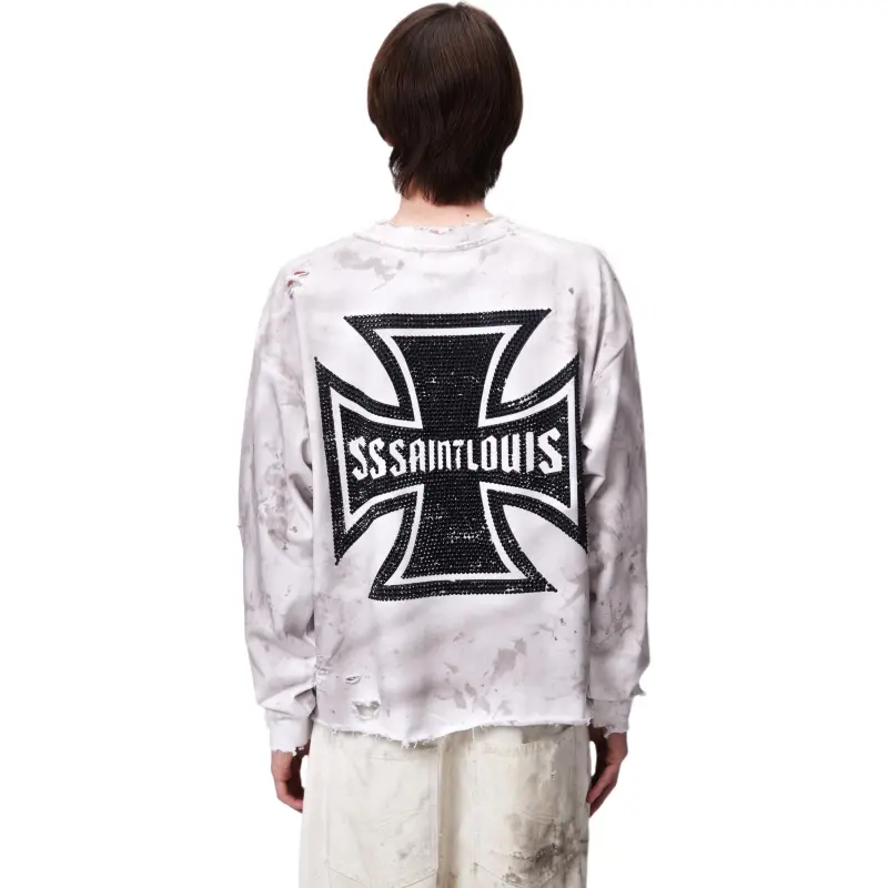 SSSAINT LOUIS Sweatshirt Unisex White-2