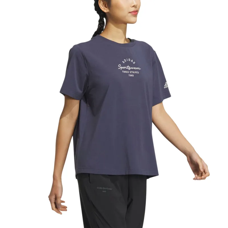 Adidas T Shirts Women's Navy Blue-3