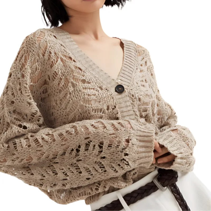 Brunello Cucinelli V Neck Buttoned Cardigan-3