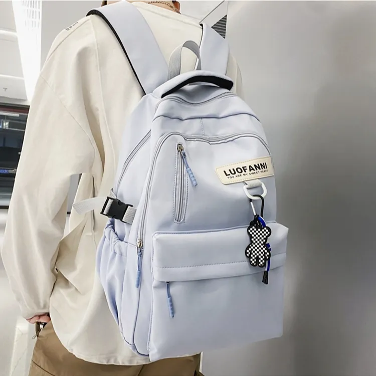 H YXIANG Nylon Backpack Unisex Multicolor-4