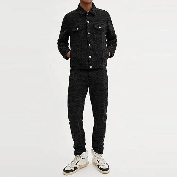 COACH FW23 Jackets Coats Men's Black-1