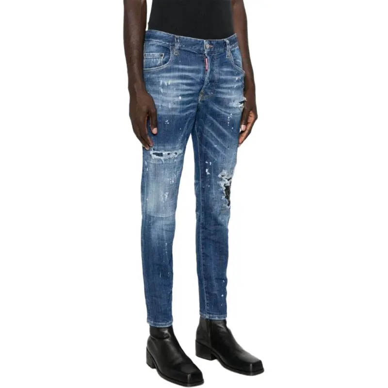 DSQUARED 2 Paint Splash Detail Distressed Jeans-3