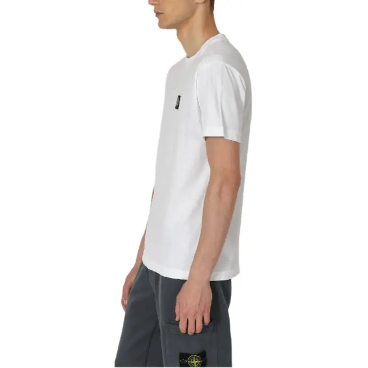 STONE ISLAND Logo Patch Crewneck T Shirt-2