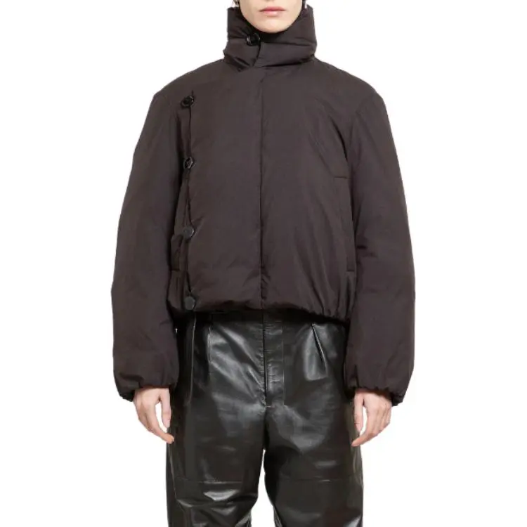 Lemaire Short Puffer Blouson 'Espresso'-2