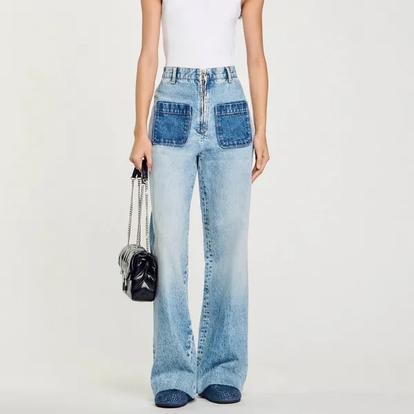 Sandro High rise Straight leg Jeans-4